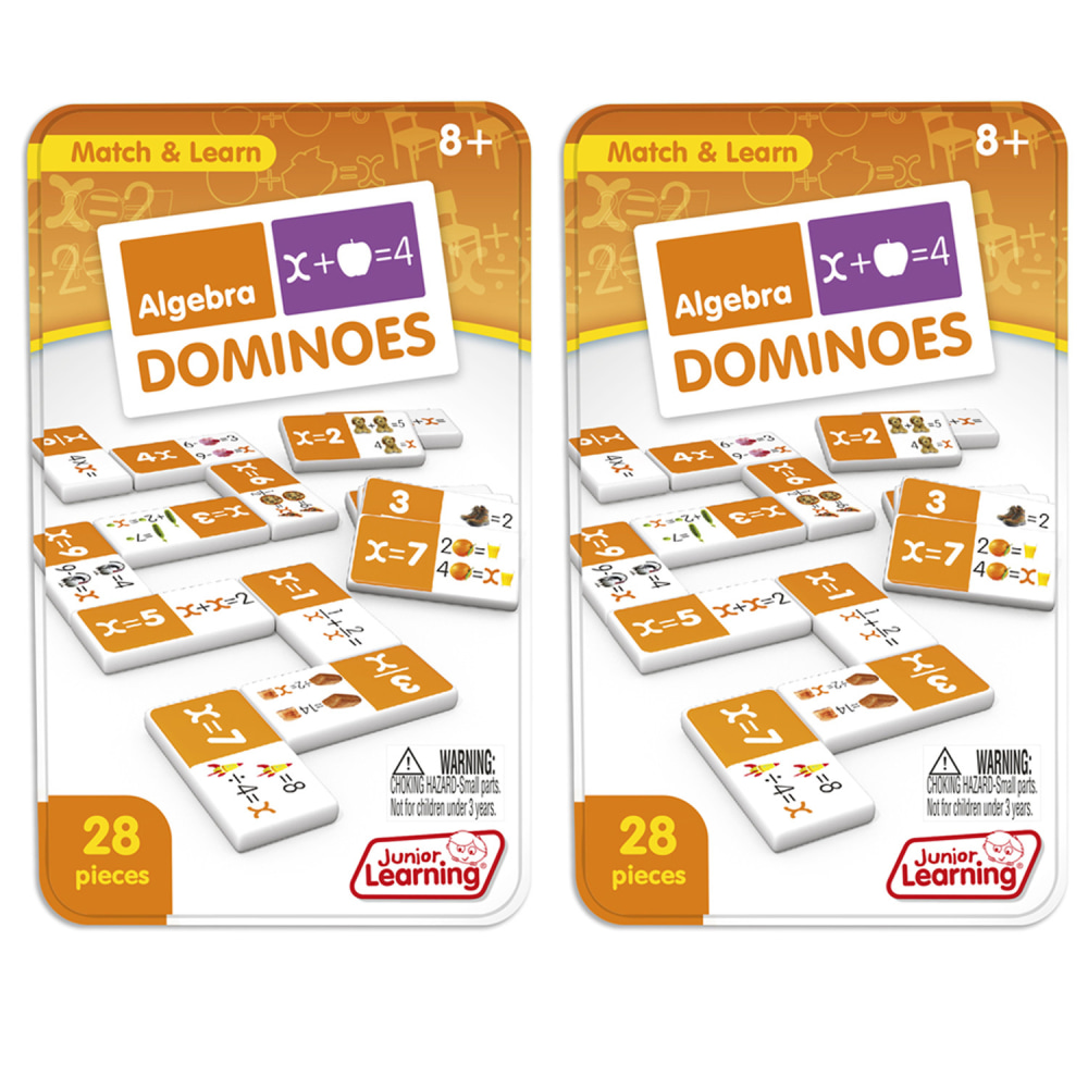 Junior Learning Algebra Domino Sets, Pack Of 2 Sets MPN:JRL497-2