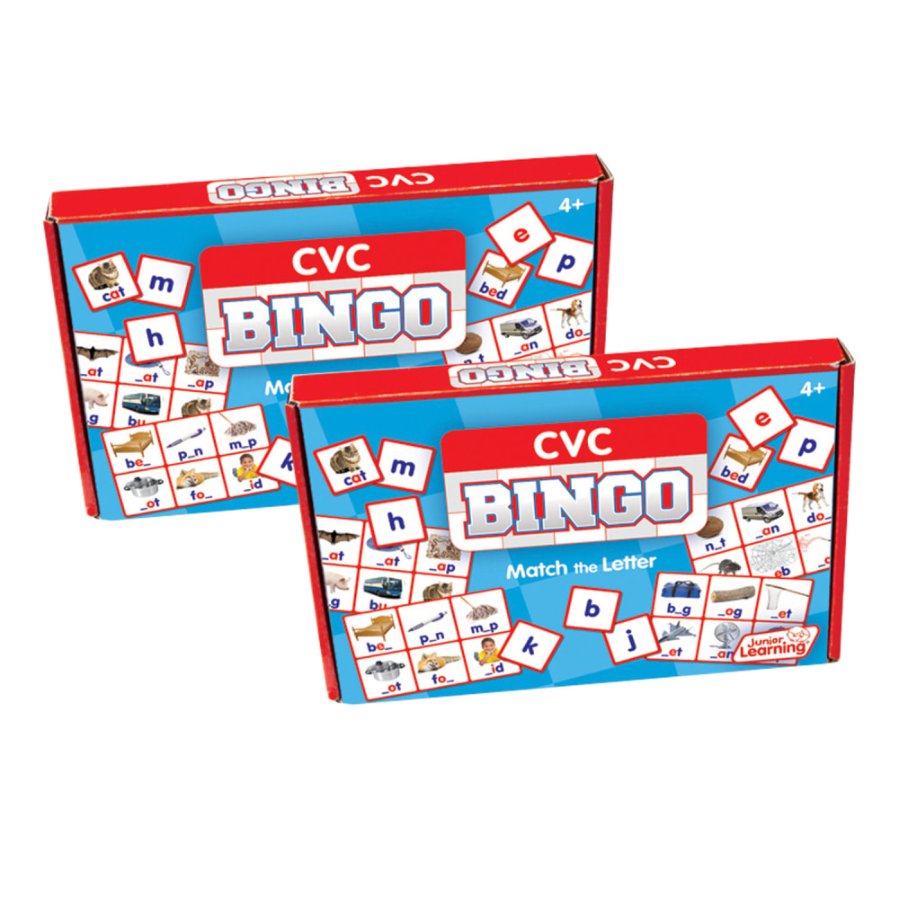 Junior Learning Cvc Bingo, Pack Of 2 MPN:JRL544-2