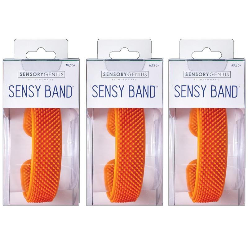 MindWare Sensory Genius Sensy Band Fidget Wristbands, Pack Of 3 Wristbands MPN:MWA13785006-3