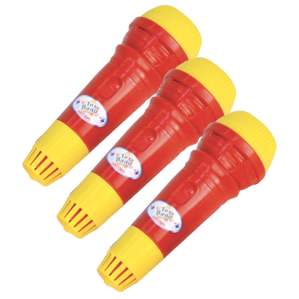 Bontempi Toy Band Play Echo Microphones, Multicolor, Pack Of 3 Microphones MPN:OTC410100-3
