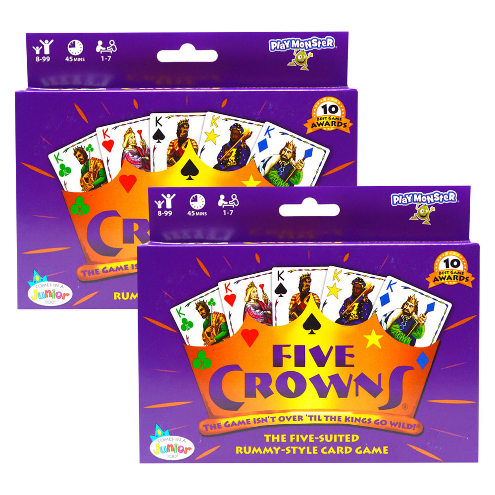 Playmonster Five Crowns Games, Grades 3 To 12, Pack Of 2 Games MPN:SME4001-2