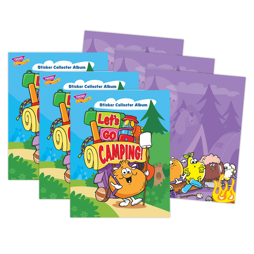 TREND Sticker Collector Albums, Large, Lets Go Camping, Bundle Of 3 Albums MPN:T-49301-3