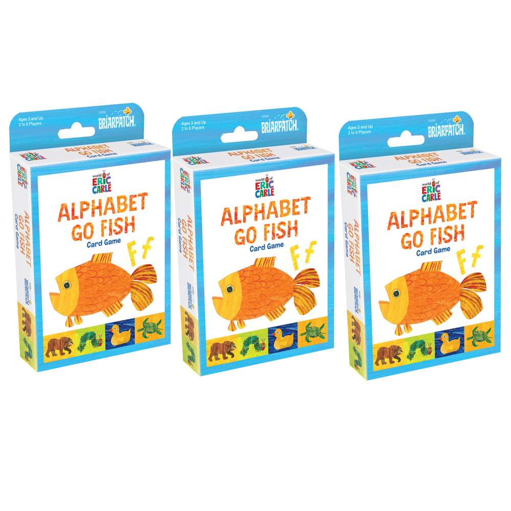 Briarpatch The World Of Eric Carle Alphabet Go Fish Card Game, Pack Of 3 MPN:UG-01252-3