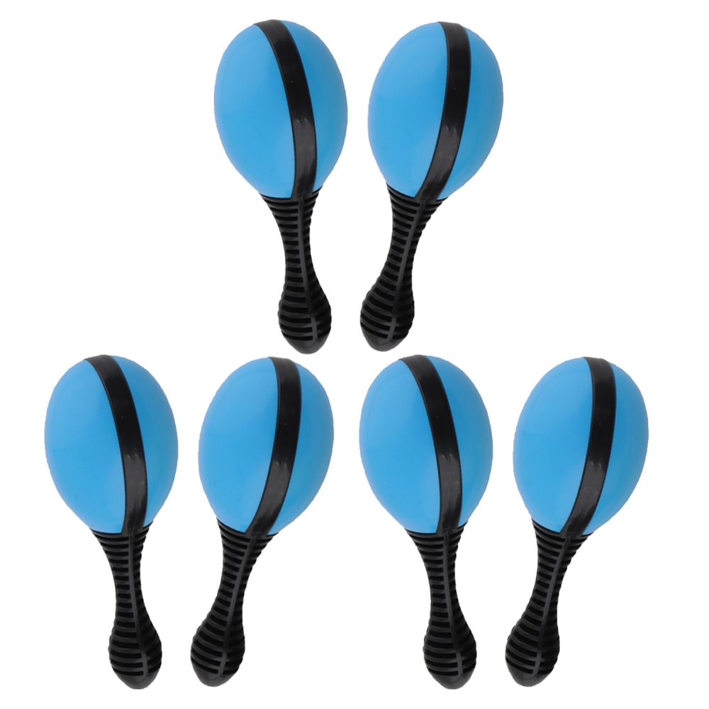 Westco Educational Products Toddler Maracas, Blue/Black, 2 Maracas Per Pack, Set Of 3 Packs MPN:WEPMA7001BL-3