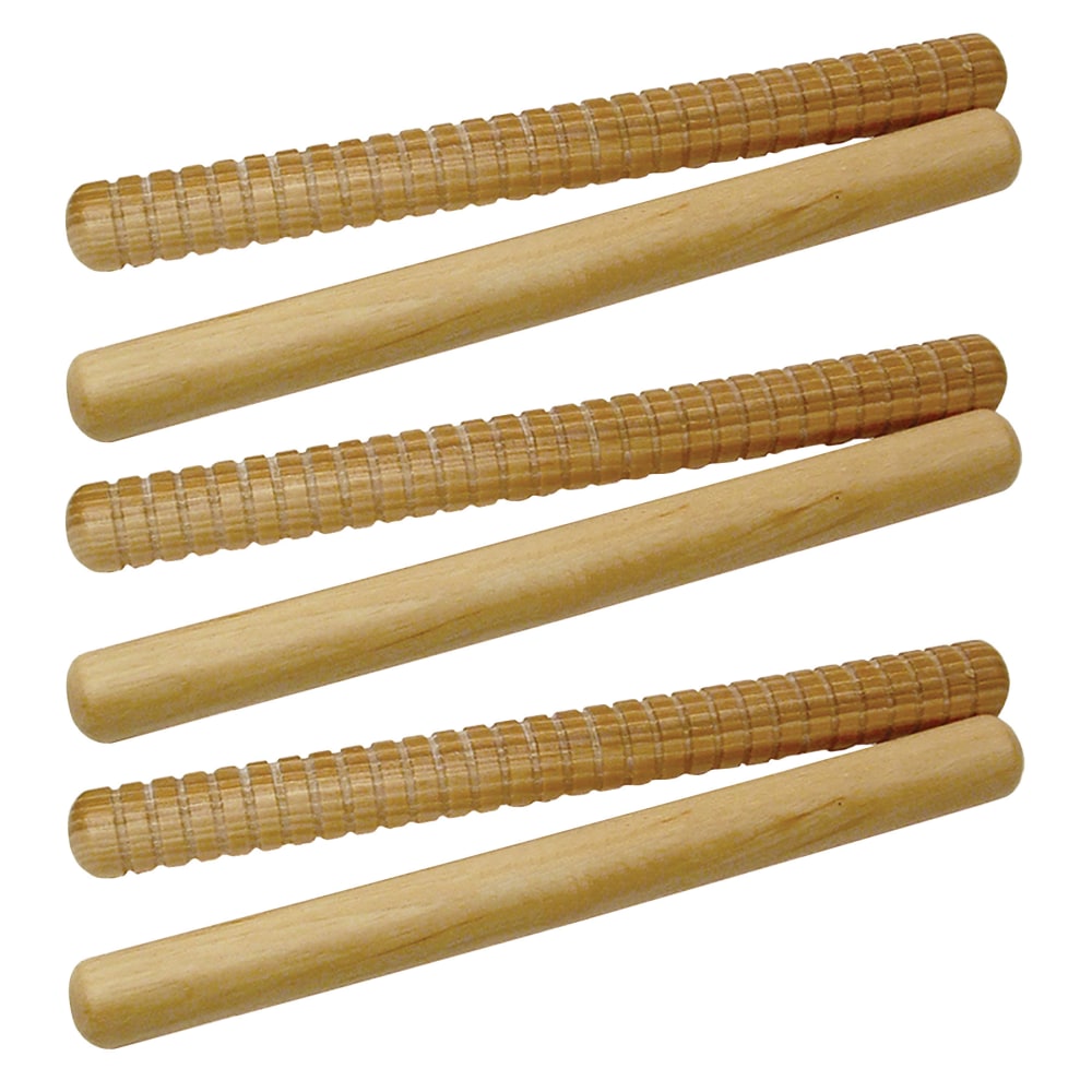 Westco Educational Products Hickory Rhythm Sticks, 8in, Natural, 2 Sticks Per Pack, Set Of 3 Packs MPN:WEPRS90018-3