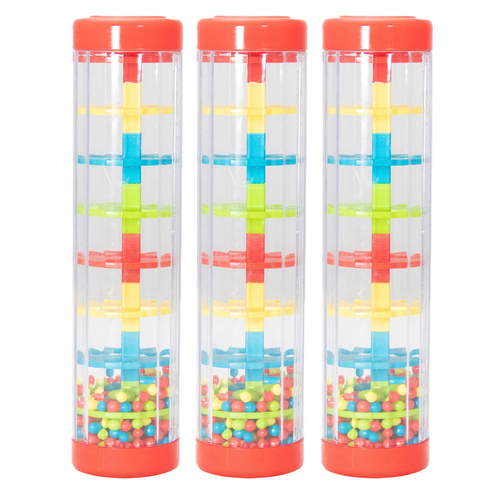 Westco Educational Products 4in Mini Rainshakers, Multicolor, Pack Of 3 Rainshakers MPN:WEPSE700204-3