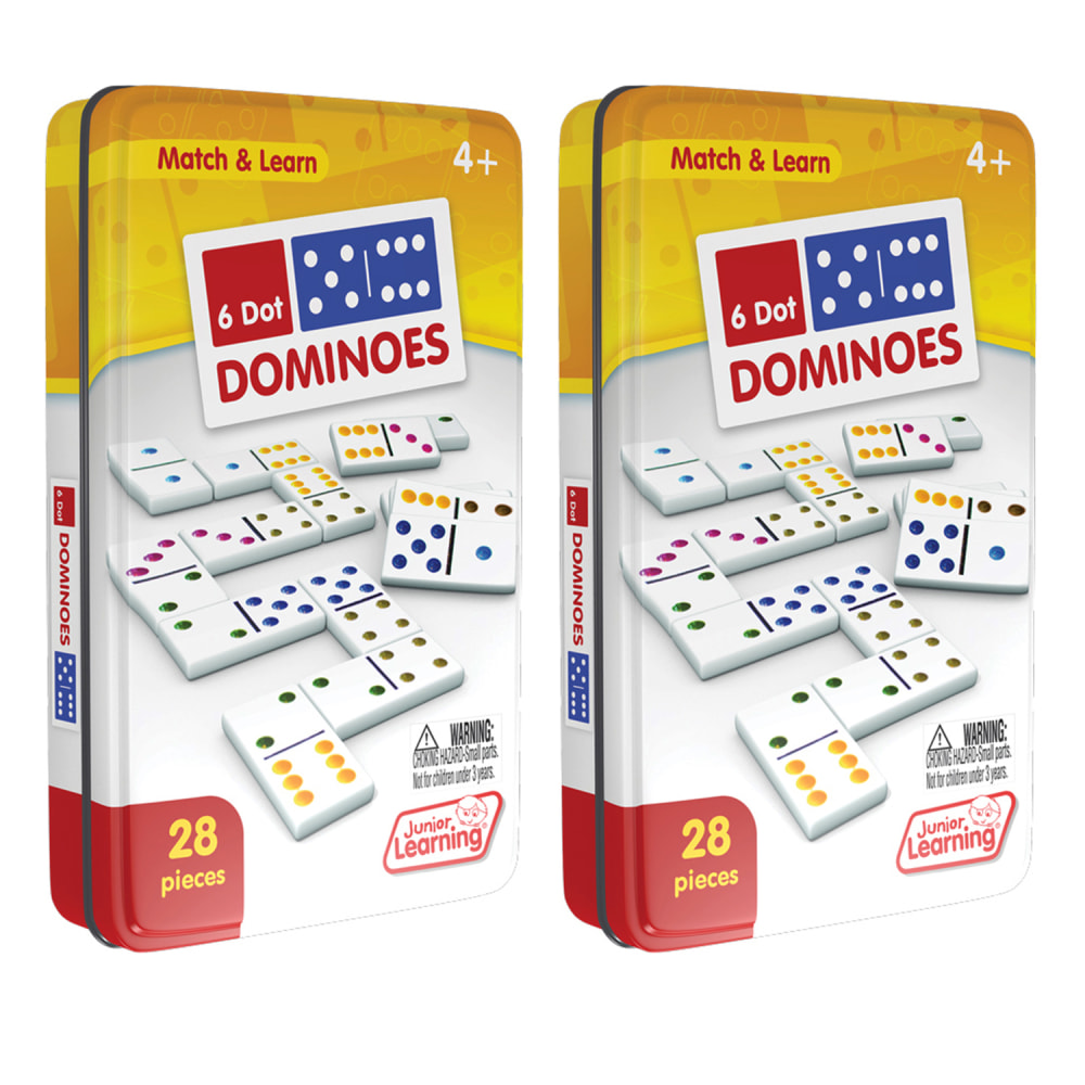 Junior Learning Dot Dominoes, 1st Grade, Pack Of 2 Sets MPN:JRL484-2