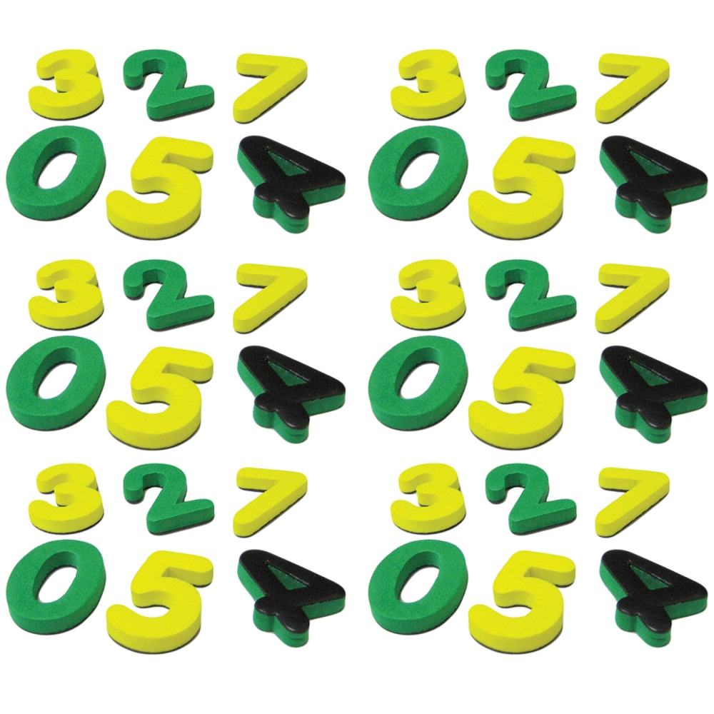 Teacher Created Resources Magnetic Foam: Small Numbers, 60 Pieces Per Pack, Set Of 6 Packs MPN:TCR20625-6