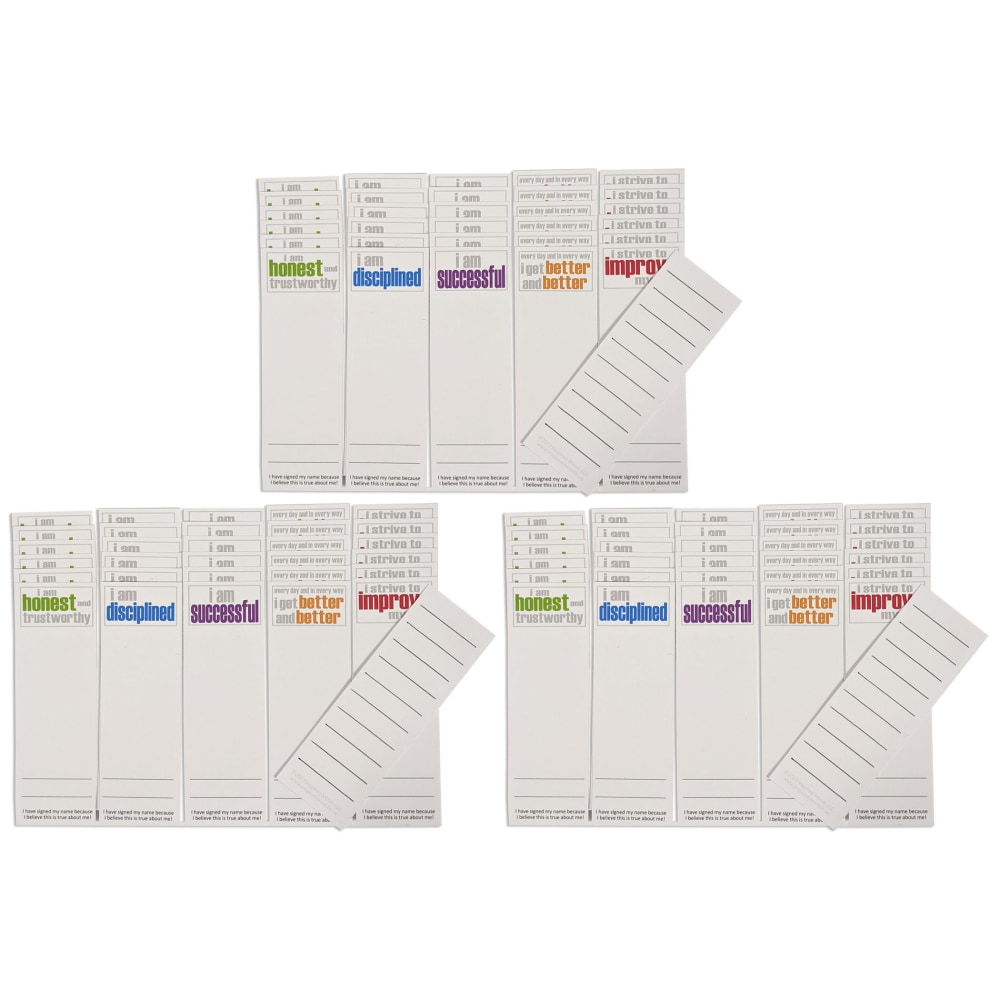 Inspired Minds Page Keepers Bookmarks, 2in x 6in, Inner Strength Booster Set, 30 Per Pack, Set Of 3 Packs MPN:ISM52352PK-3