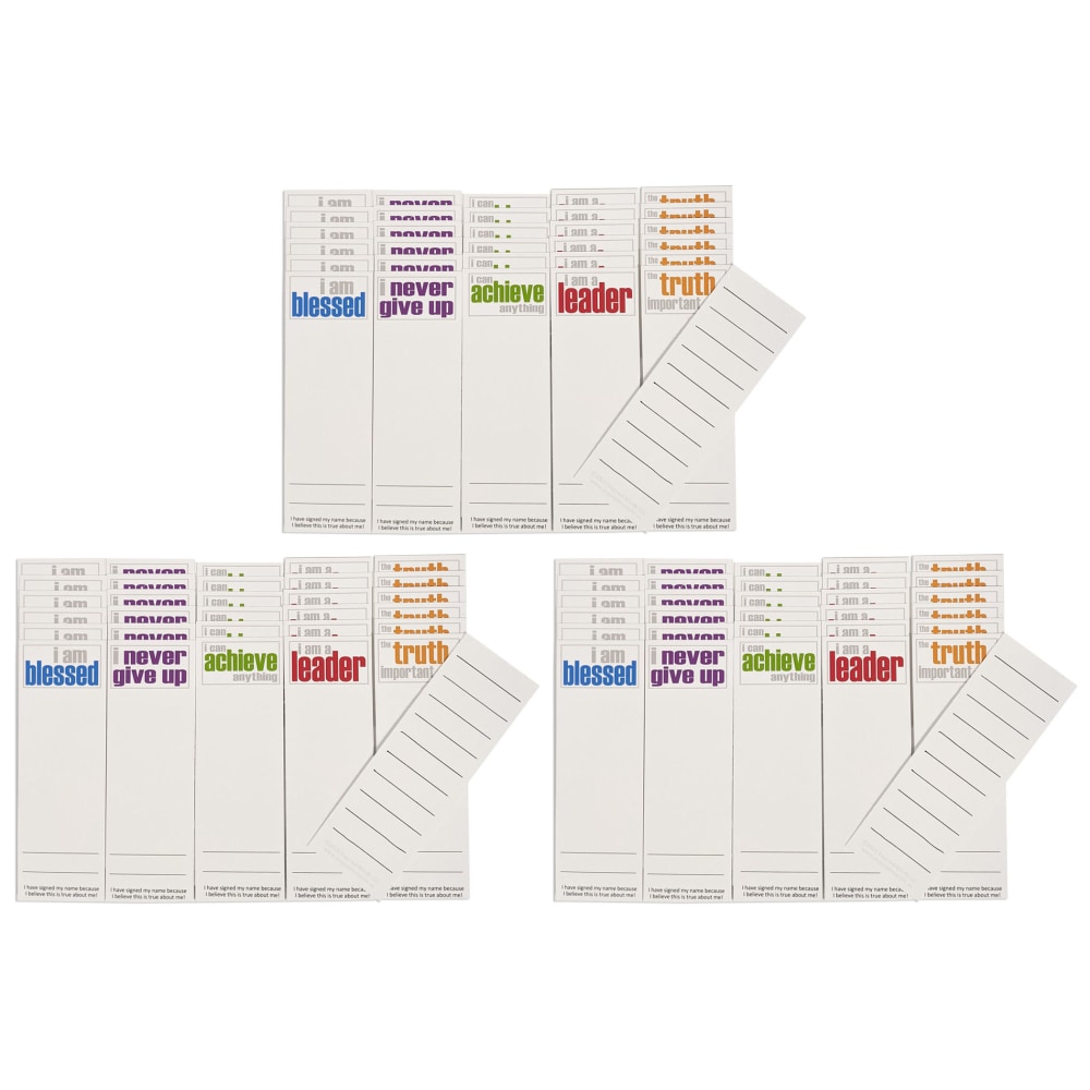 Inspired Minds Page Keepers Bookmarks, 2in x 6in, Encouragement Booster Set, 30 Per Pack, Set Of 3 Packs MPN:ISM52353PK-3