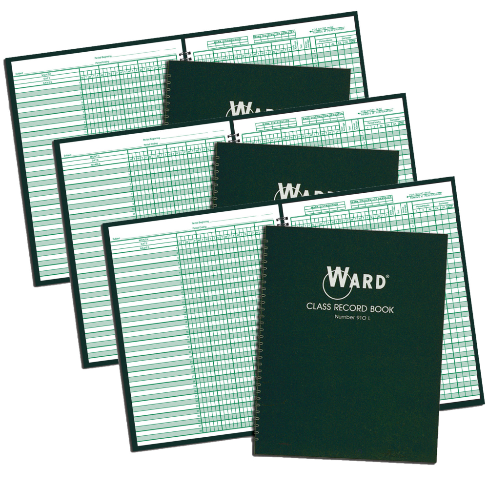 Ward 9-10 Week Class Record Books, Pack Of 3 Books MPN:WAR910L-3