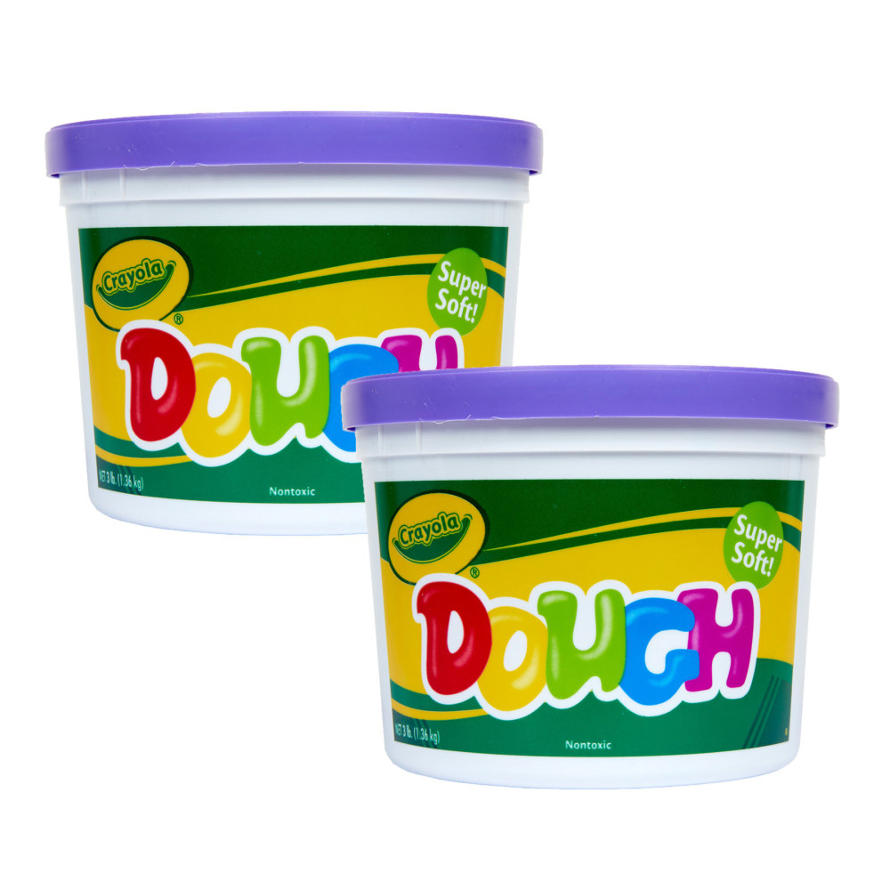 Crayola Super Soft Modeling Dough, Purple, 3 lbs. Bucket, Pack Of 2 MPN:BIN1540-2