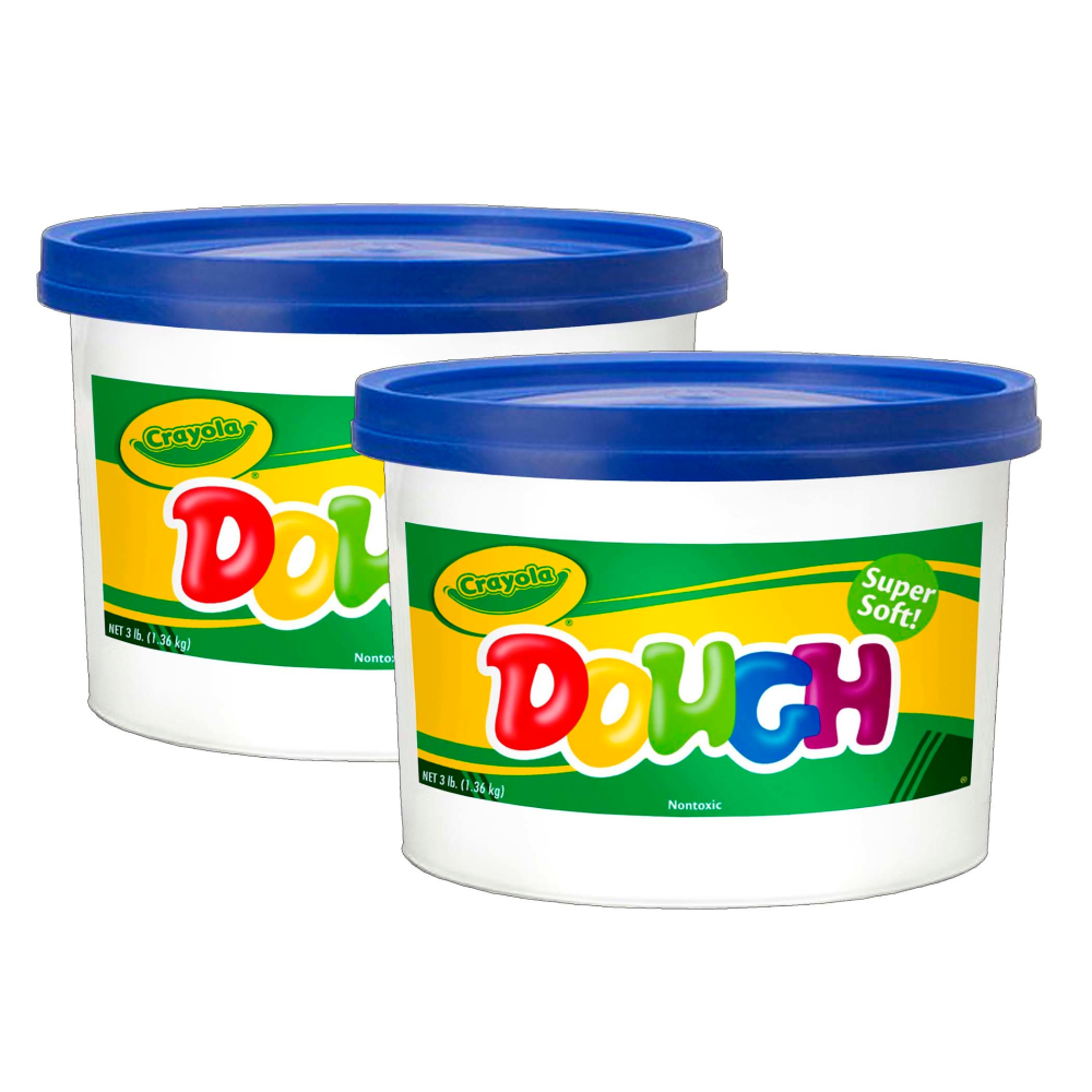 Crayola Super Soft Modeling Dough, Blue, 3 lbs. Bucket, Pack Of 2 MPN:BIN1542-2