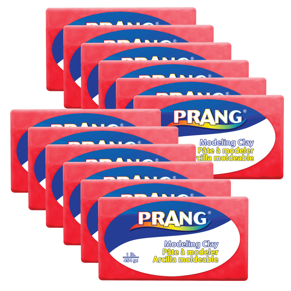 Prang Modeling Clay Packs, 1 Lb, Red, Set Of 12 Packs MPN:DIX00781-12