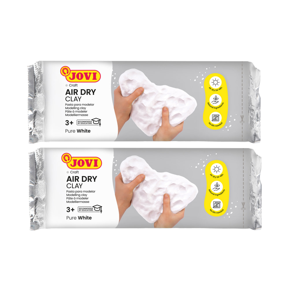 Jovi Air Dry Clay, White, 2.2lb Bar, Pack Of 2 MPN:JOV86-2