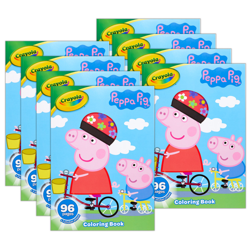 Crayola Coloring Books, Peppa Pig, Bundle Of 8 Books MPN:BIN042643-8