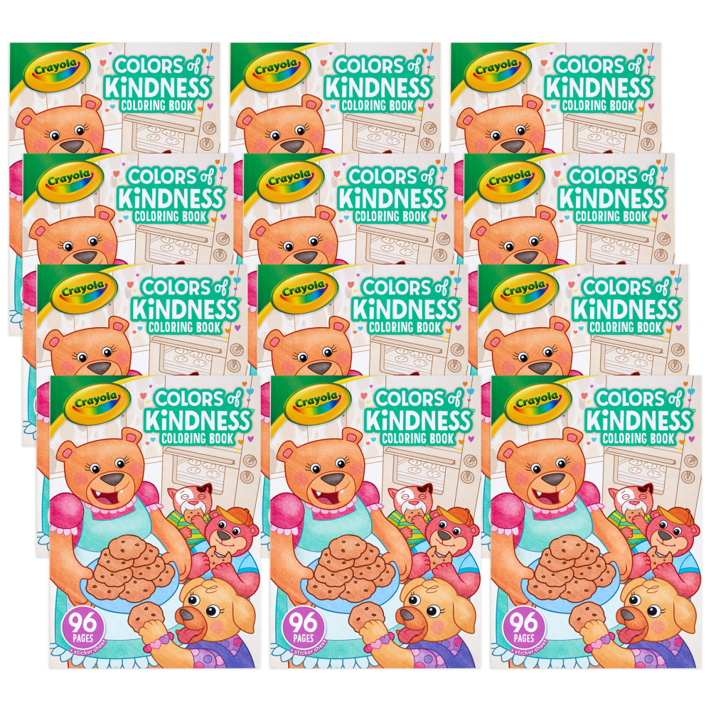 Crayola Colors of Kindness Coloring Books, Pack Of 12 Books MPN:BIN042733-12