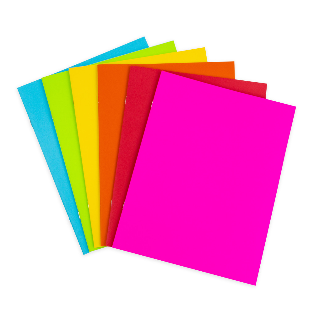 Hygloss Bright Blank Books, 8.5in x 11in, 24 Pages, Assorted Colors, 6 Per Pack, Set Of 2 Packs MPN:HYG77735-2