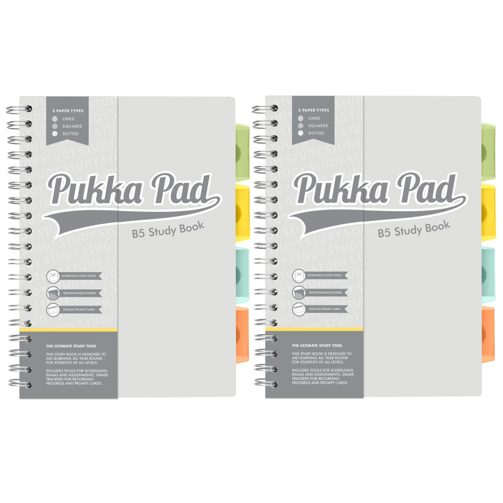 Pukka Pads B5 Study Book, Pack Of 2 MPN:PUK9824STU-2