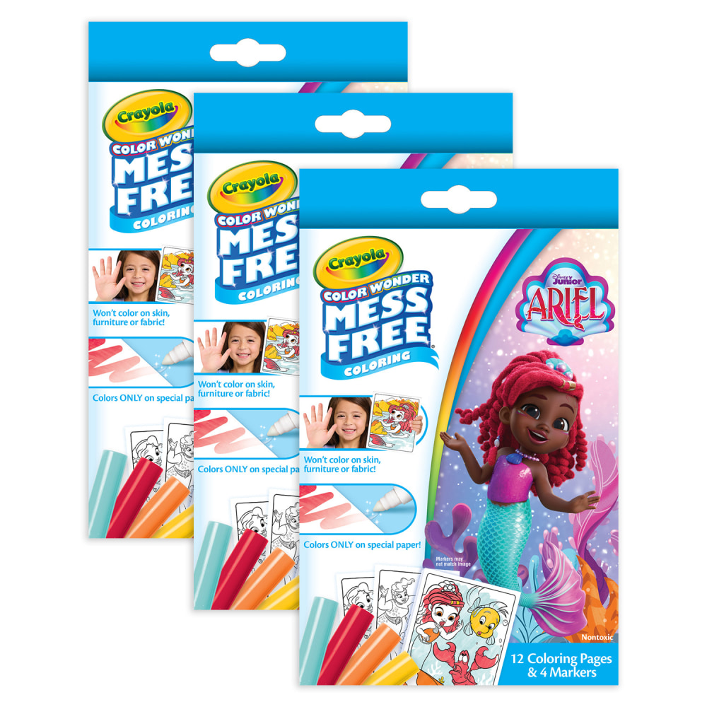 Crayola Color Wonder Ariel Mini Box Set, 3 Sets MPN:BIN752862-3