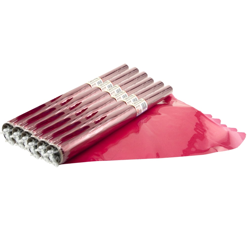Hygloss Cello-Wrap Rolls, 20in x 12-1/2in, Red, Pack Of 6 Rolls MPN:HYG71502-6