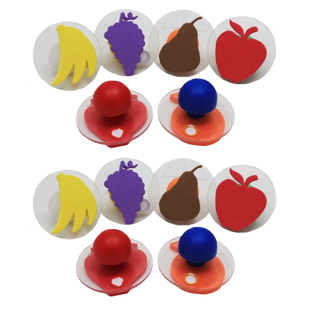 READY 2 LEARN Giant Stampers, Fruit, 6 Per Pack, 2 Packs MPN:CE-6765-2