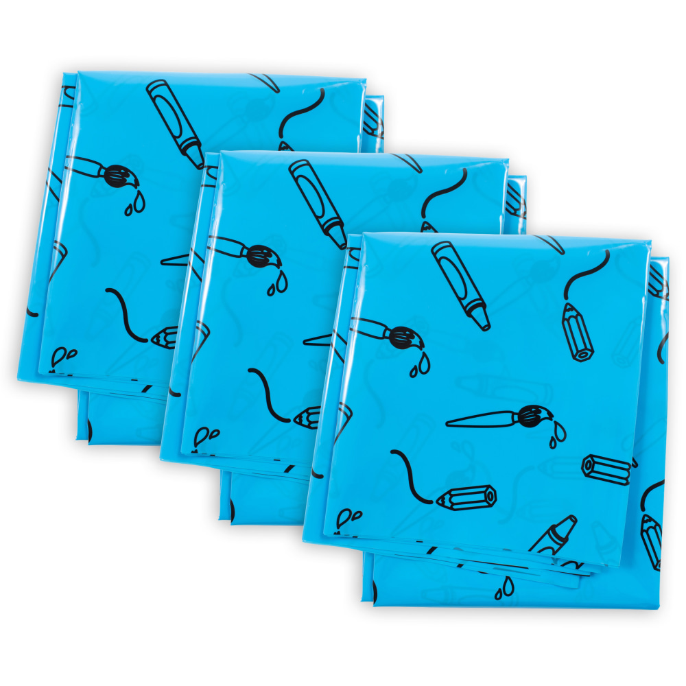 Ready 2 Learn Messy Mats, Blue, Pack Of 3 Mats MPN:CTUCE10060-3