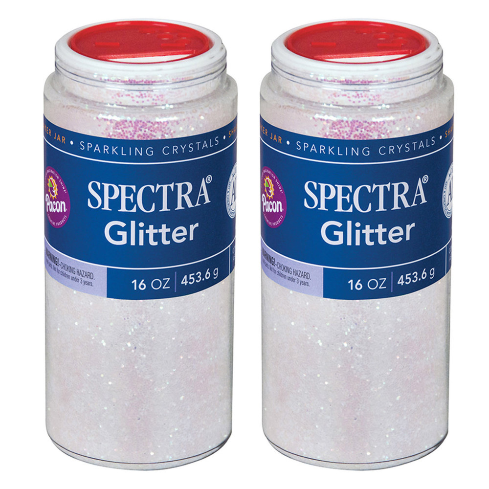 Pacon Spectra Glitter, 1 Lb, Iridescent, Set Of 2 Jars MPN:PAC91390-2