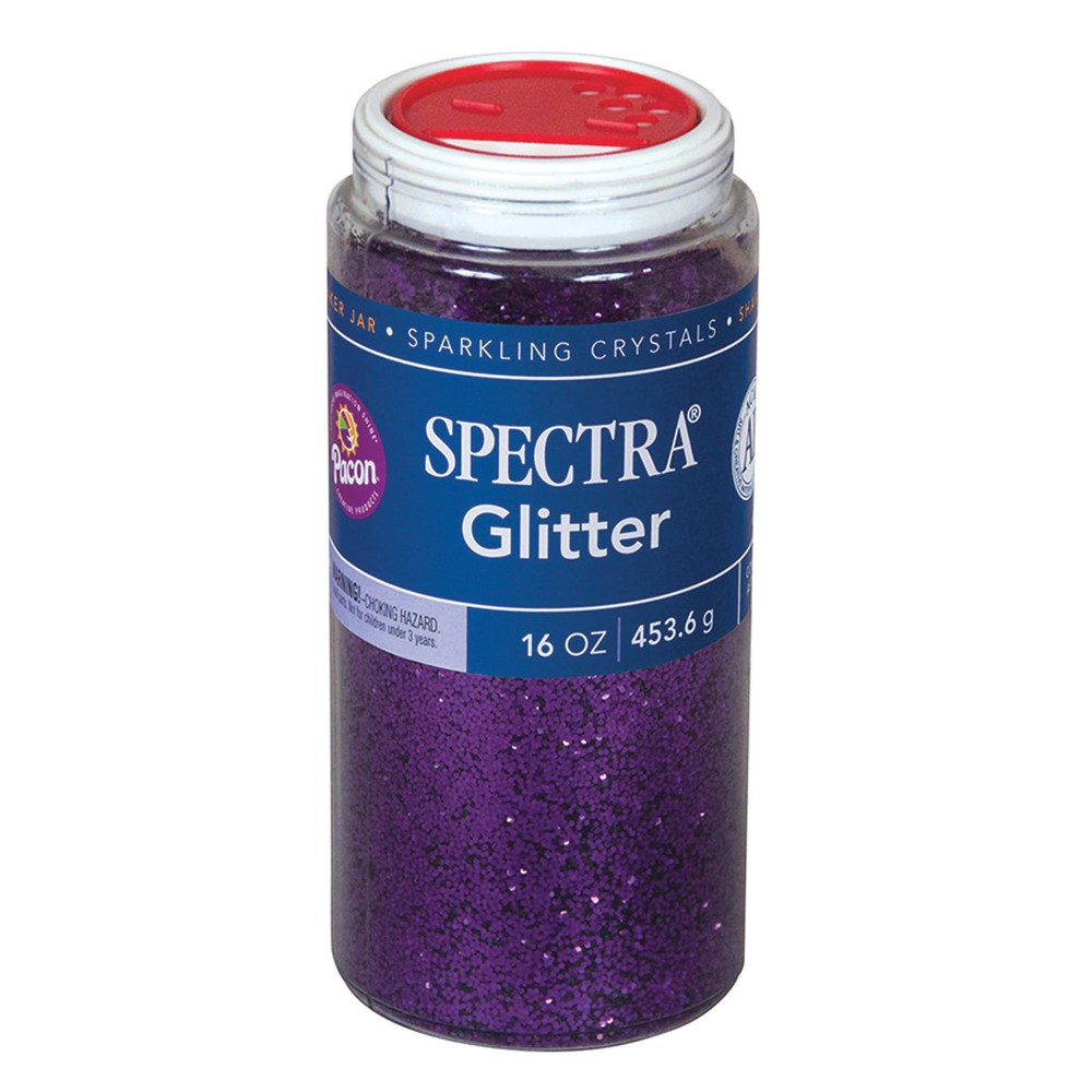 Pacon Spectra Glitter, 1 Lb, Purple, Pack Of 2 Jars MPN:PAC91730-2