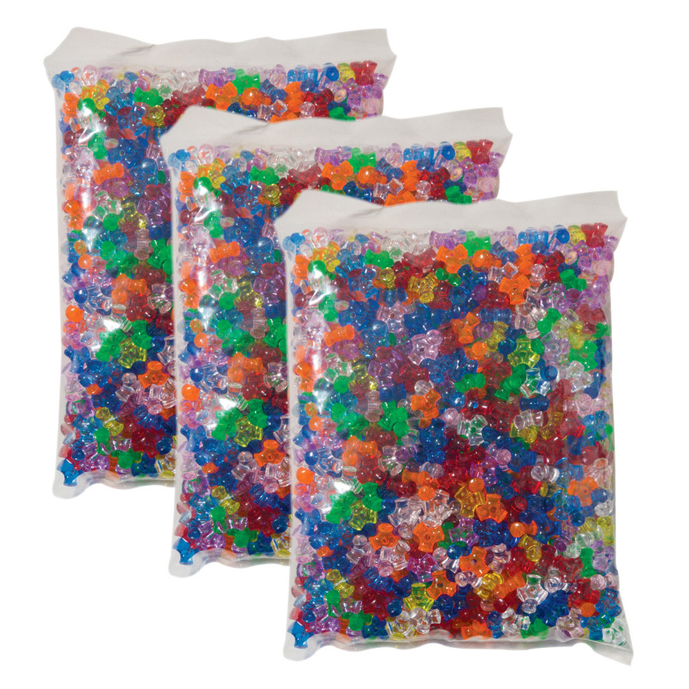 Creativity Street Tri-Beads, 3/8in, Assorted Colors, 1, 000 Pieces Per Pack, Set Of 3 Packs MPN:PACAC3558-3
