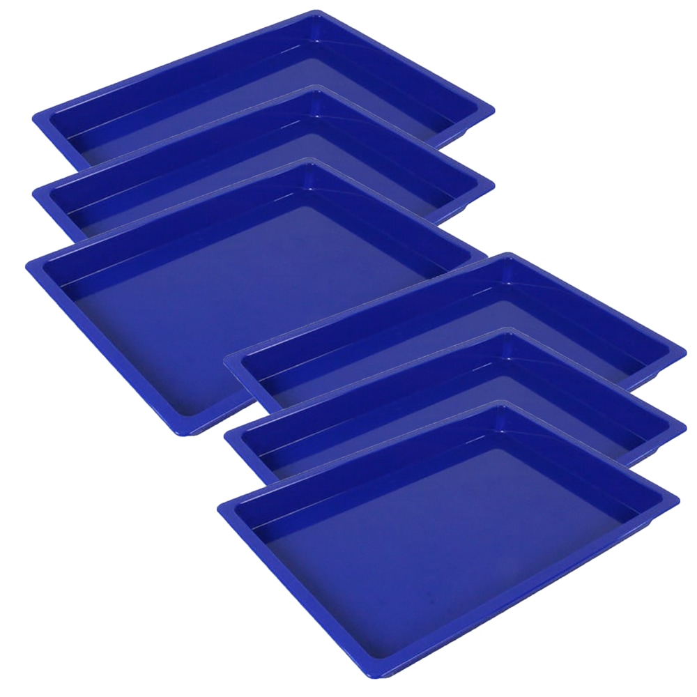 Romanoff Products Medium Creativitrays, 11-1/2in x 8-1/4in x 1in, Blue, Pack Of 6 Creativitrays MPN:ROM36804-6