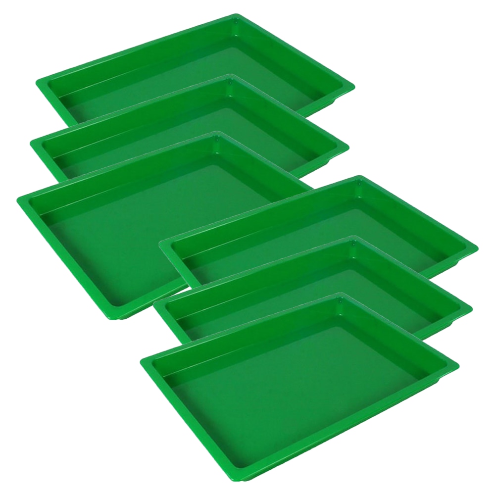 Romanoff Products Medium Creativitrays, 11-1/2in x 8-1/4in x 1in, Green, Pack Of 6 Creativitrays MPN:ROM36805-6