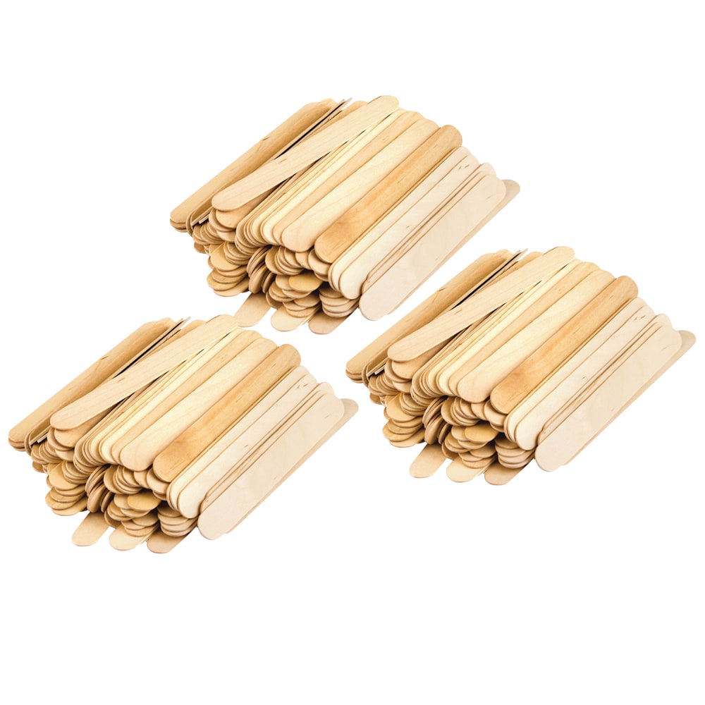 Teacher Created Resources STEM Basics Jumbo Craft Sticks, 6in x 3/4in, 200 Sticks Per Pack, Case Of 3 Packs MPN:TCR20917-3