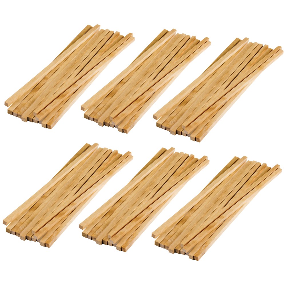 Teacher Created Resources STEM Basics: Square Wood Dowels, 12 Per Pack, Set Of 6 Packs MPN:TCR20928-6