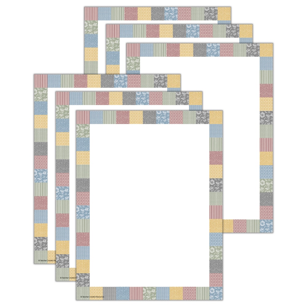 Teacher Created Resources Computer Paper, 8-1/2in x 11in, Classroom Cottage, 50 Sheets Per Pack, Bundle Of 6 Packs MPN:TCR7234-6