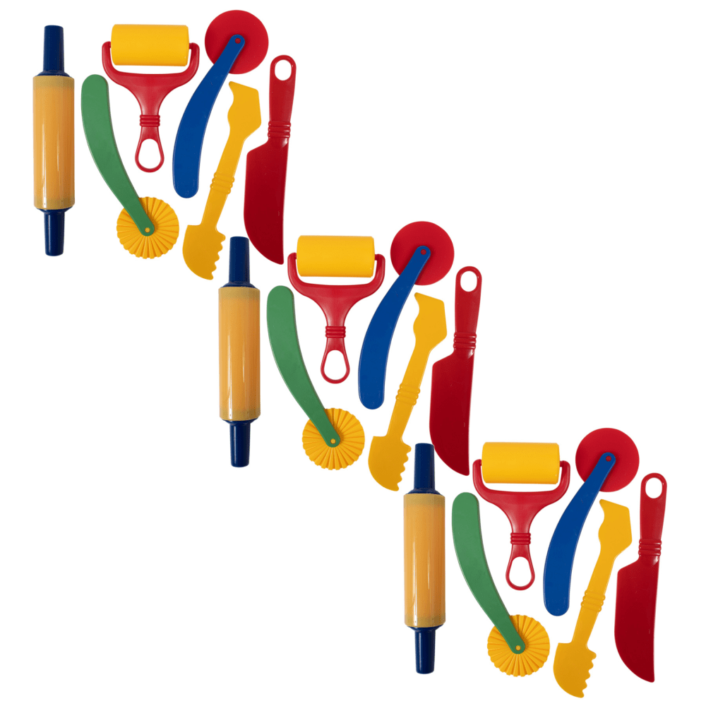 READY 2 LEARN Dough Tools, 6 Per Pack, Set Of 3 Packs MPN:CE-10011-3