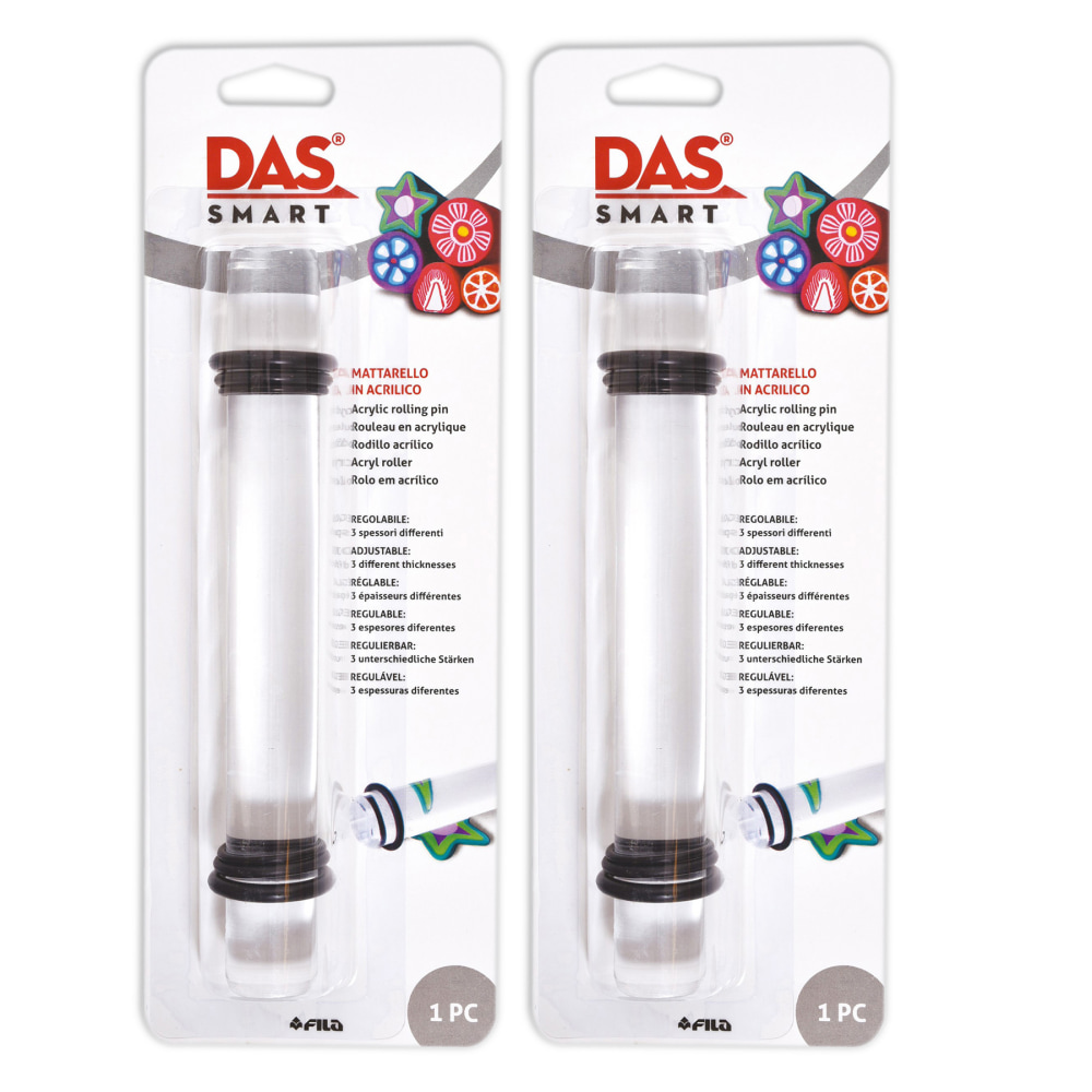 DAS Acrylic Rollers, Clear, Pack Of 2 Rollers MPN:PACF323000-2