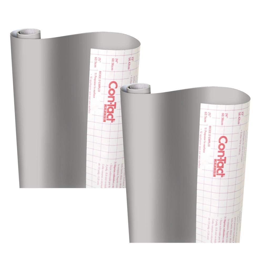 Con-Tact Brand Self-Adhesive Creative Covering, Slate Gray, 18in x 16', Pack Of 2 Coverings MPN:KIT16FC9AA2206-2