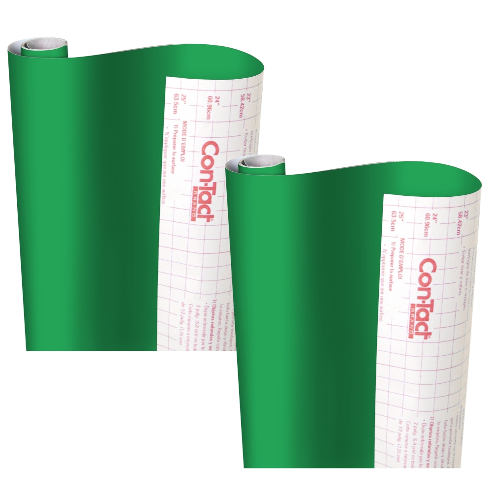 Con-Tact Brand Self-Adhesive Creative Covering, Green, 18in x 16', Pack Of 2 Coverings MPN:KIT16FC9AH4206-2