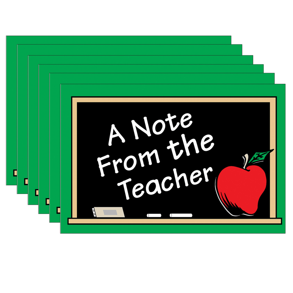 Teacher Created Resources A Note from the Teacher Postcards, 30 Per Pack, Set Of 6 Packs MPN:TCR1202-6
