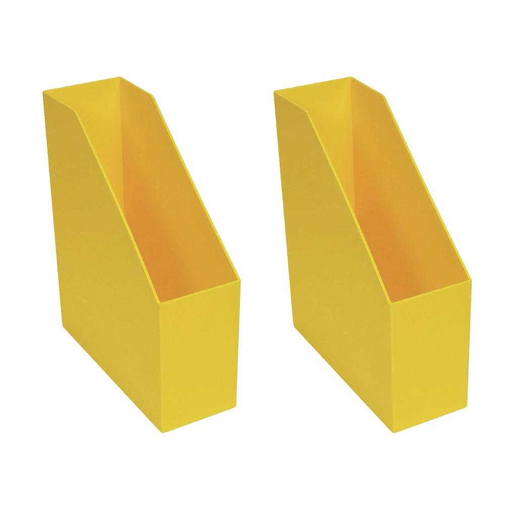 Romanoff Products Vertical Magazine Files, 11-1/2inH x 3-1/2inW x 9-1/2inD, Yellow, Pack Of 2 Files MPN:ROM77703-2