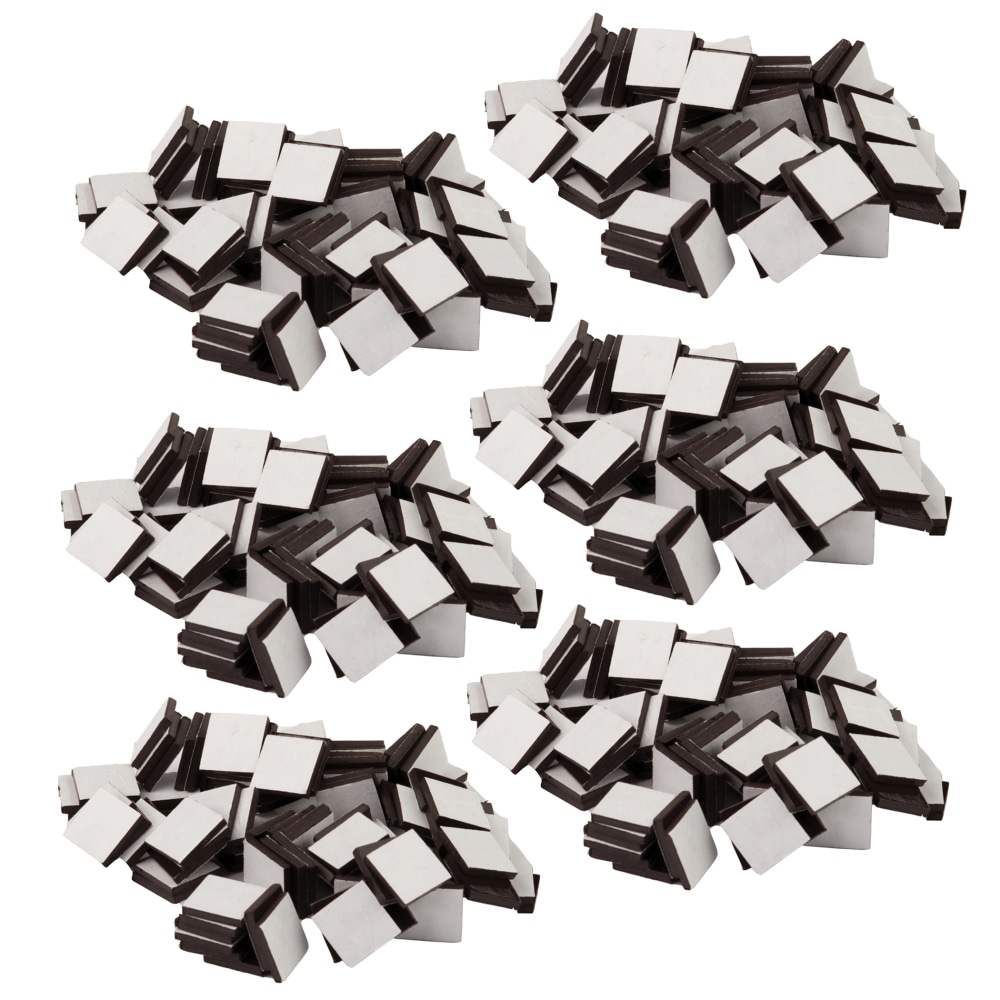 Teacher Created Resources Adhesive Magnetic Squares, 3/4in x 3/4in, Black, 50 Magnets Per Pack, Set Of 6 Packs MPN:TCR20813-6