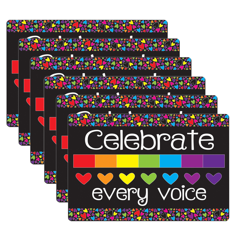 Ashley Smart Poly Computer Mouse Pad, 8in x 10in, Celebrate Every Voice, Pack Of 6 Mouse Pads MPN:ASH12503-6