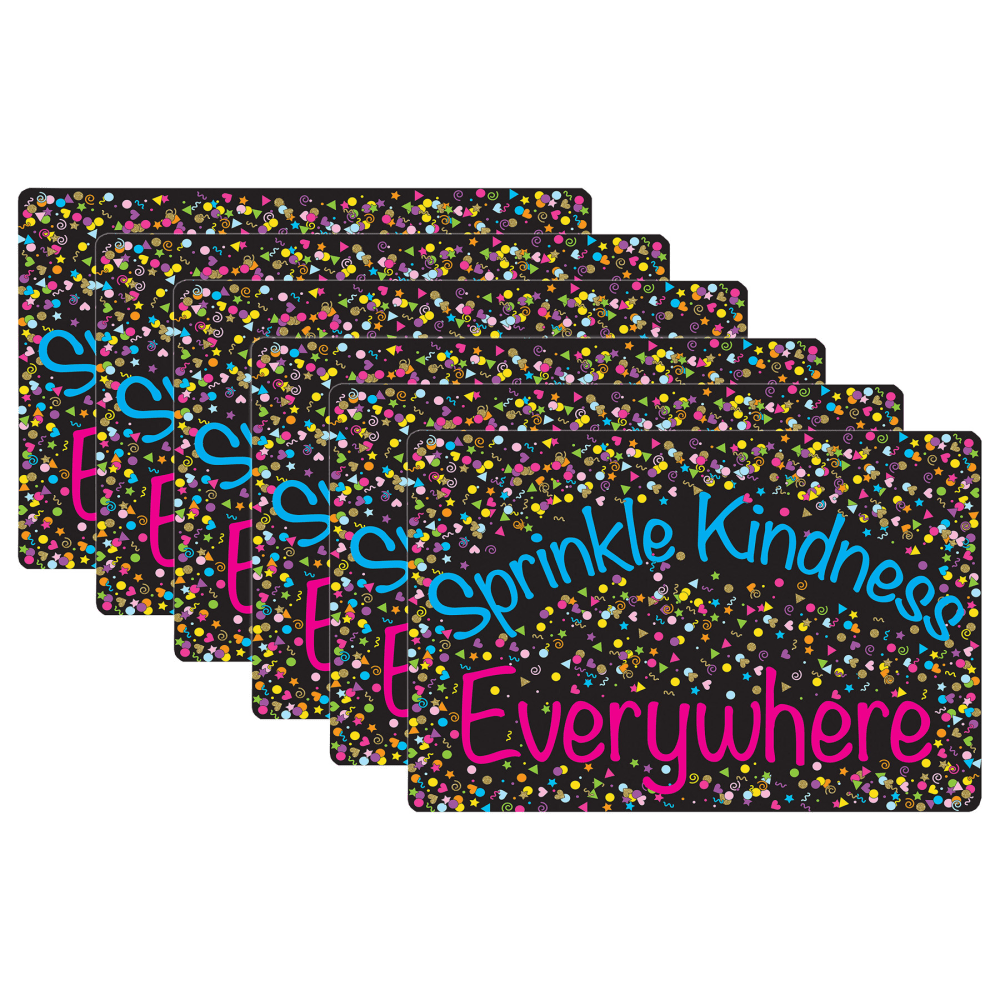 Ashley Smart Poly Computer Mouse Pad, 8in x 10in, Sprinkle Kindness Everywhere, Pack Of 6 Mouse Pads MPN:ASH12505-6