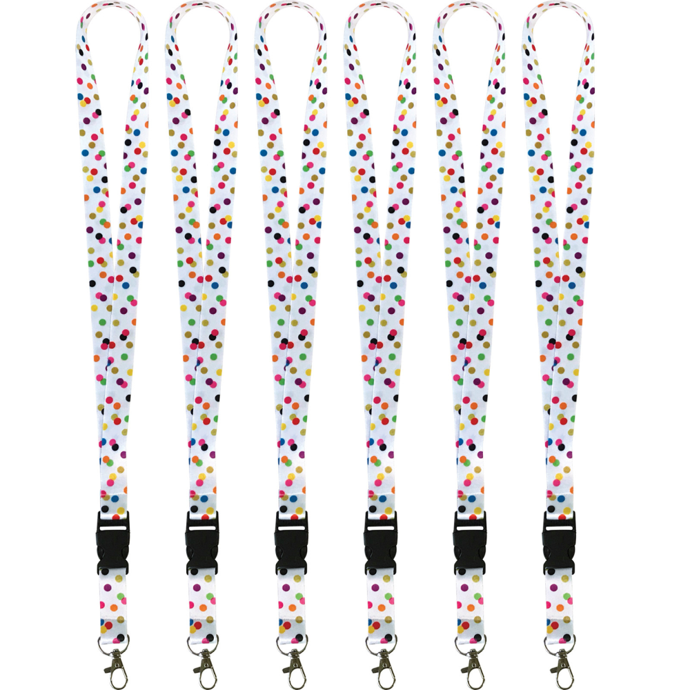 Teacher Created Resources Lanyard, Confetti, Pack Of 6 MPN:TCR20348-6