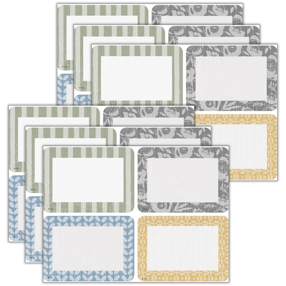 Teacher Created Resources Name Tags/Labels, Cottage, 36 Name Tags Per Pack, Set Of 6 Packs MPN:TCR7189-6