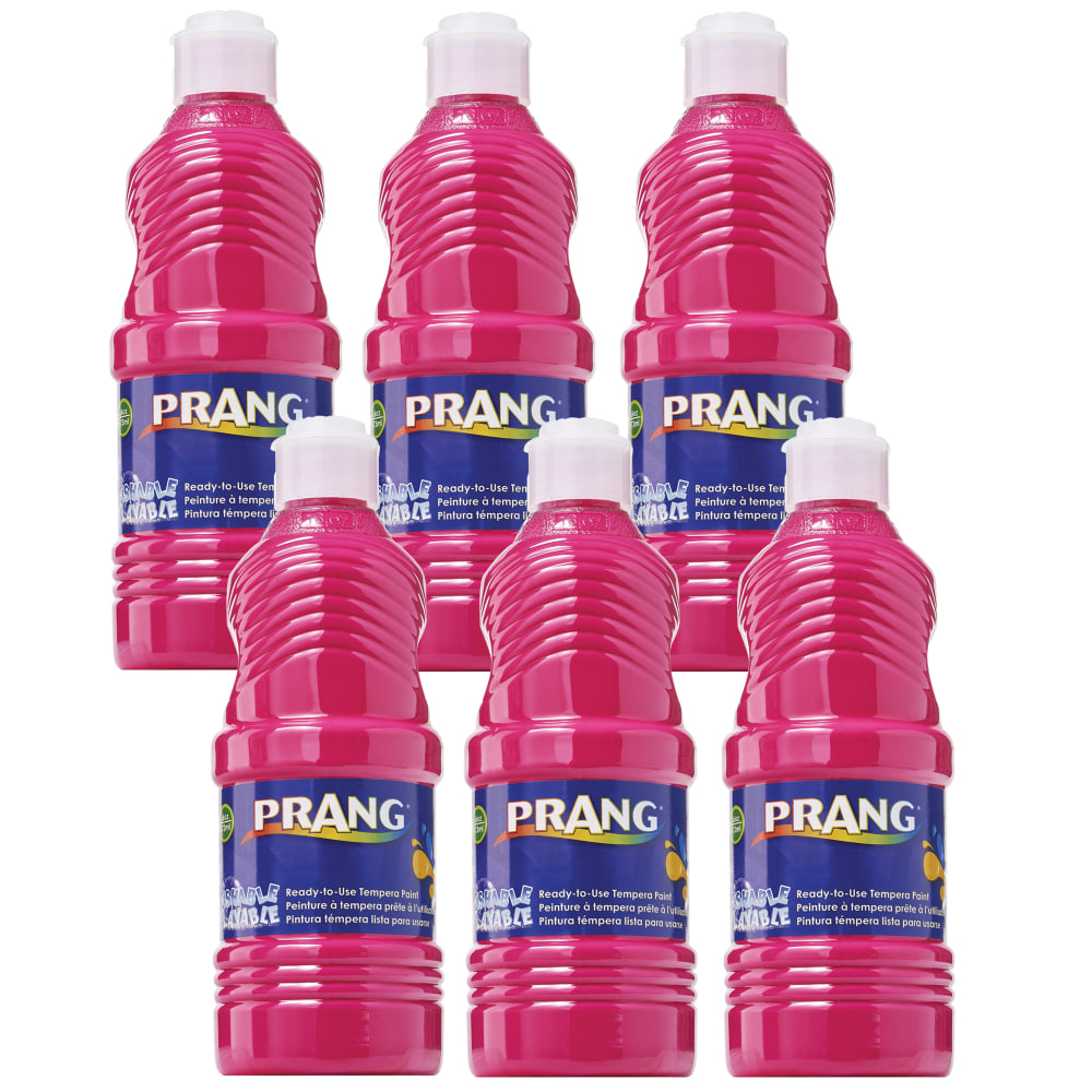 Prang Washable Tempera Paints, 16 Oz, Magenta, Pack Of 6 Paints MPN:DIX10710-6