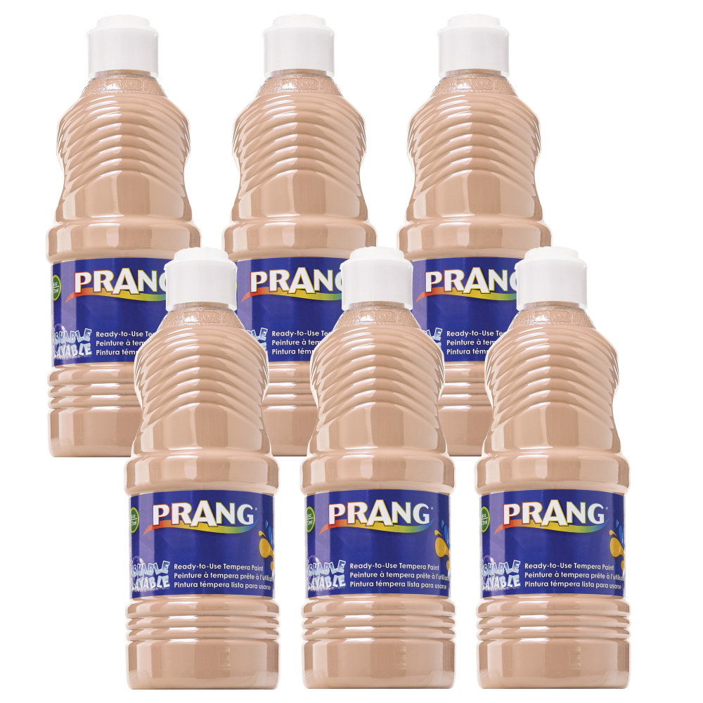 Prang Washable Tempera Paints, 16 Oz, Peach, Pack Of 6 Paints MPN:DIX10711-6