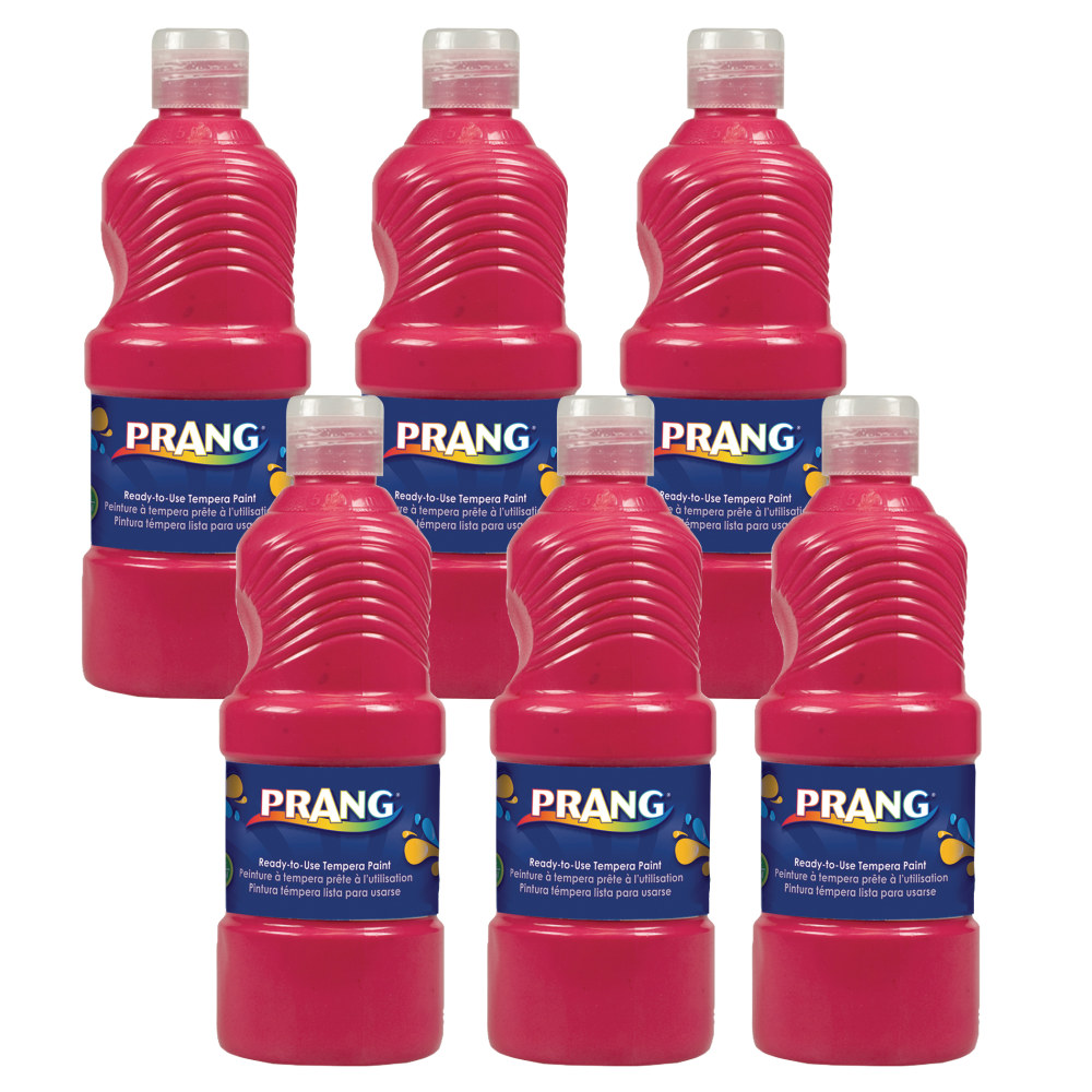 Prang Ready-To-Use Tempera Paints, 16 Oz, Magenta, Pack Of 6 Paints MPN:DIX21618-6
