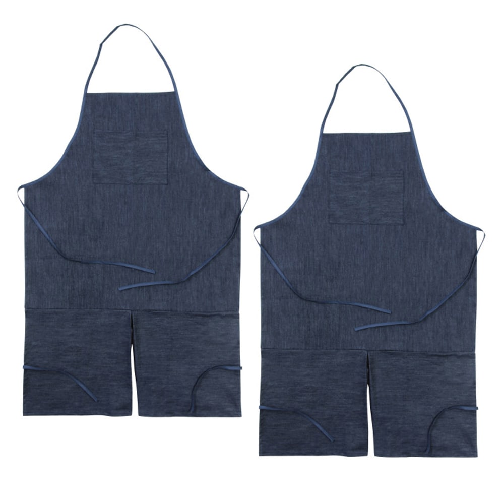 Pacon Creativity Street Adult Aprons, 27-1/2in x 41in, Denim Blue, Set Of 2 Aprons MPN:PACAC5243-2